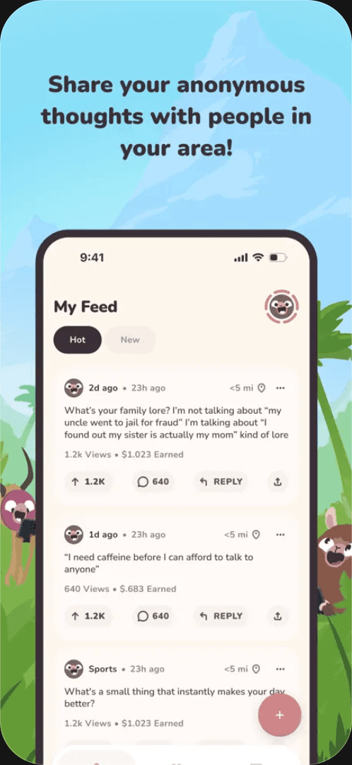 OverHerd: Anonymous Groups app screenshot 1