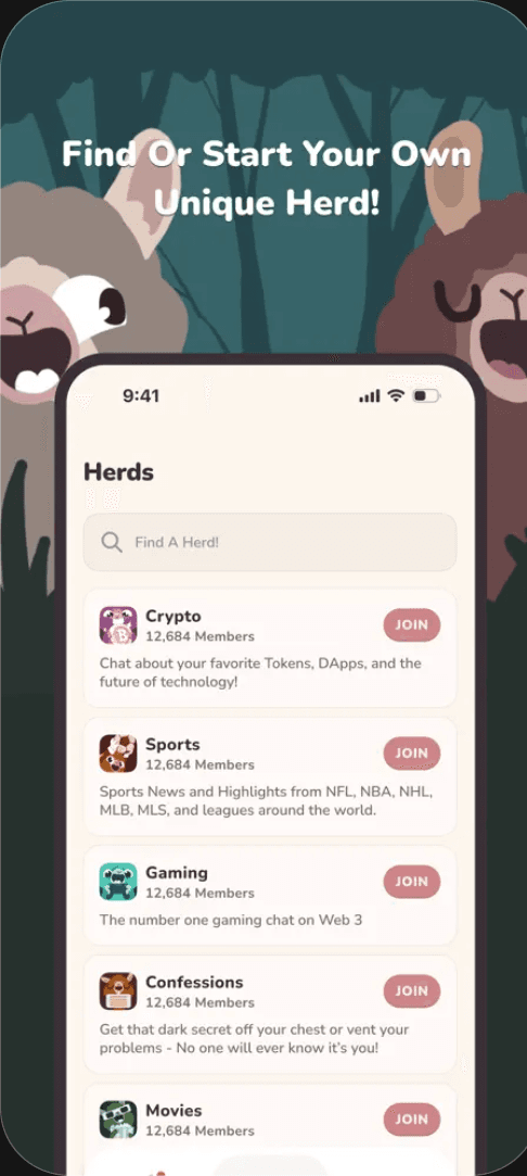 OverHerd: Anonymous Groups app screenshot 3